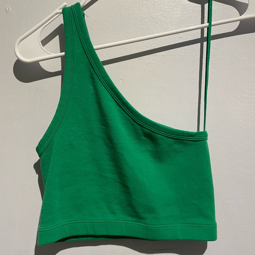 Zara One Shoulder Crop Top